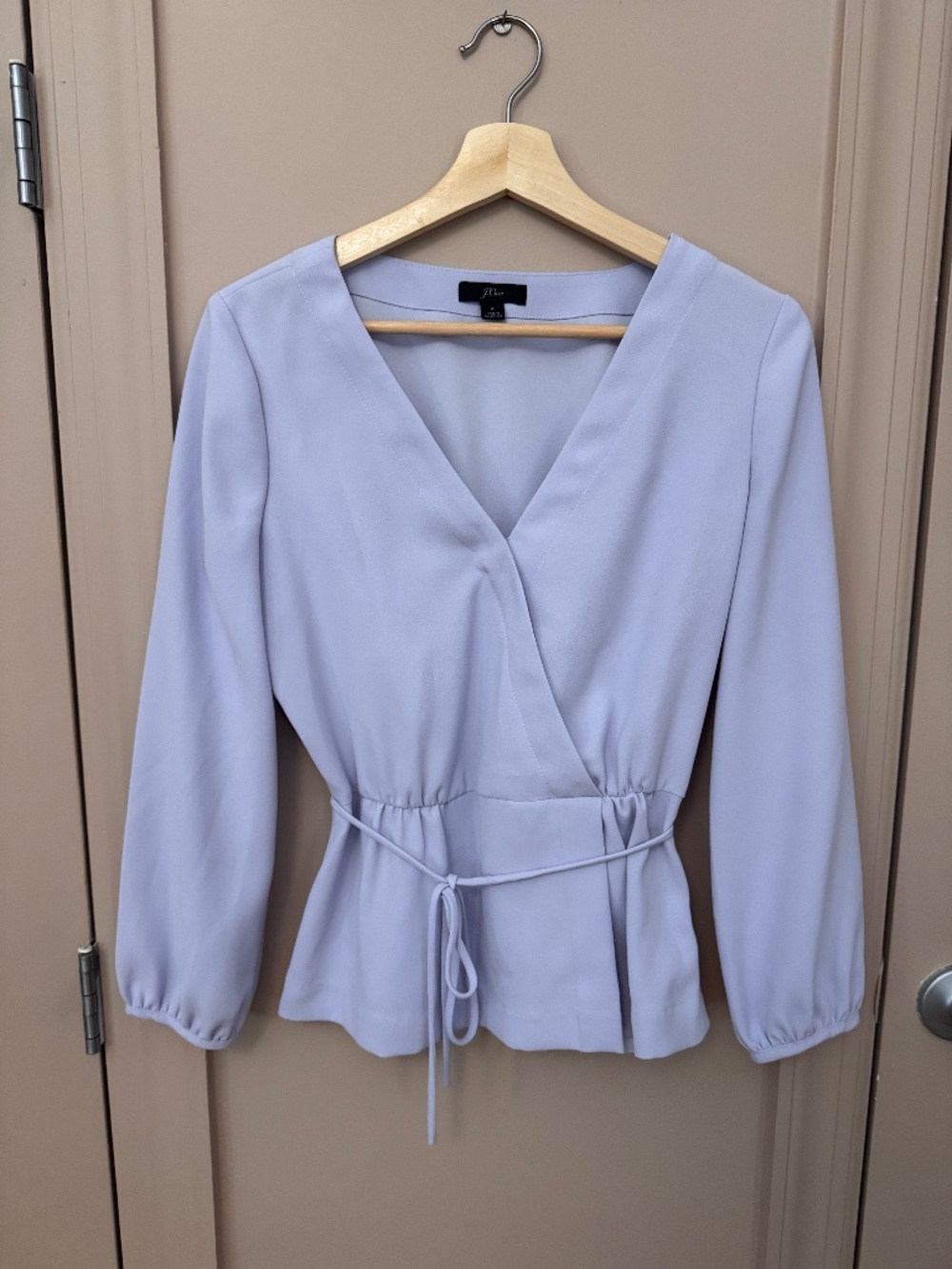 J.Crew Lilac Purple Wrap Top Crepe Size 4